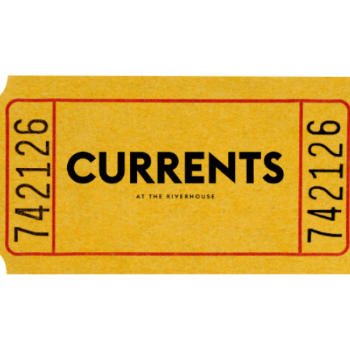 A yellow ticket with red borders promoting