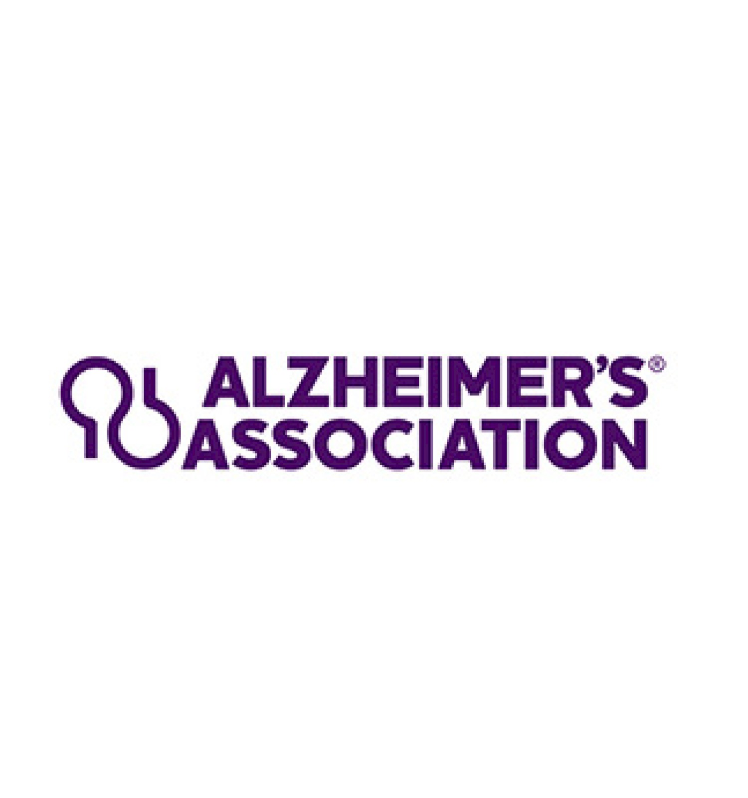 This image contains the logo of the Alzheimer's Association, featuring their name in purple text with a brain-inspired icon to the left.