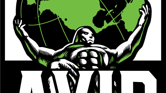 The image features a stylized figure holding up a green apple resembling Earth, above the bold text 