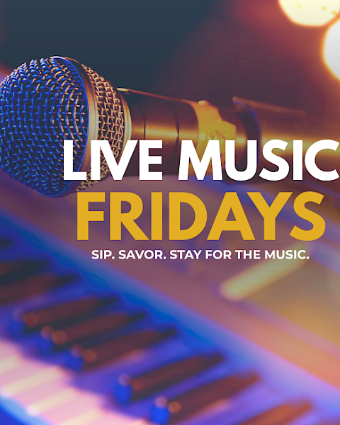 Live music events happen every Friday with a focus on enjoying the sound, taste, and atmosphere of musical nights.
