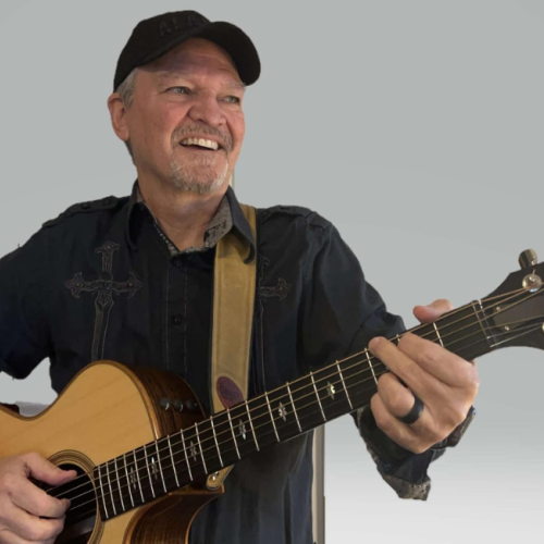 Dirk Benson performing live jazz guitar during brunch at Currents at Riverhouse Lodge