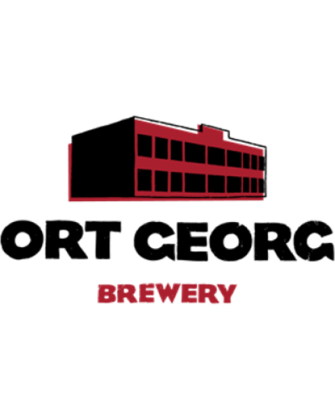 The image shows a simple red illustration of a building with 