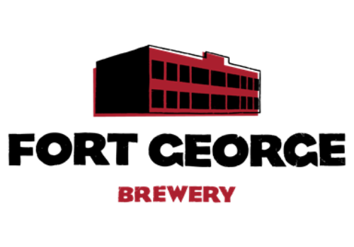 The image shows a simple red illustration of a building with 