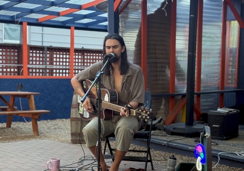 Robot Mushroom live music in Bend Oregon at Currents at the Riverhouse, performing soulful original songs about struggle, peace, and inner beauty on September 26 2025 concert