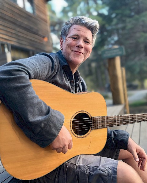 Dave LiaBraaten performing live music at Currents at Riverhouse Lodge in Bend Oregon on October 10, 2025, playing crowd-favorite classic rock and cover songs from the 70s, 80s, and 90s along the Deschutes River