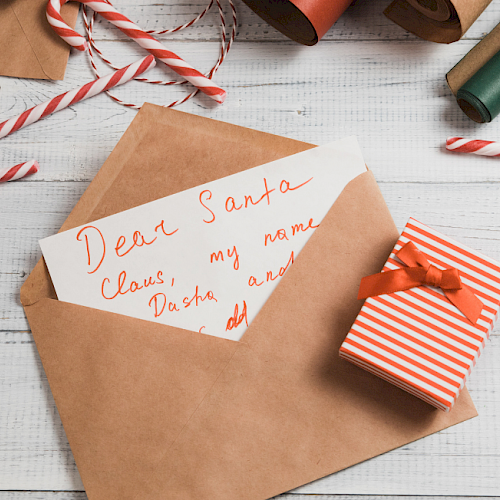 Write your letter to santa and send off from the special mailbox to the North Pole at Riverhouse Lodge