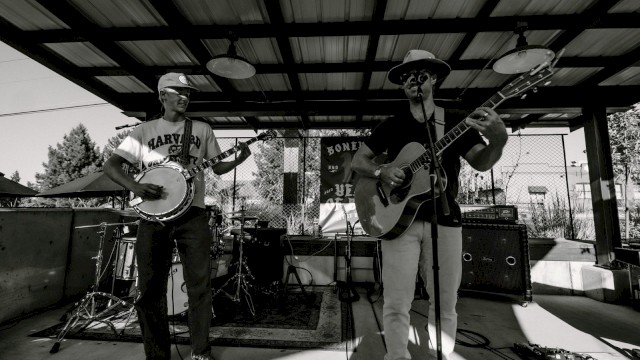 Catch the Franchot Tone Duo live at Riverhouse Lodge—acoustic originals, banjo brilliance, and Bend’s best father-and-son performance.